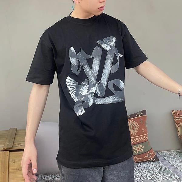 定番ルイヴィトン ロゴTシャツ スーパーコピー 半袖 vur11884