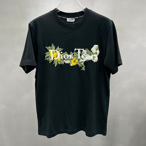 セレブ多数愛用ディオール TEARS Tシャツ 偽物 コットン 2色 393J696I0849