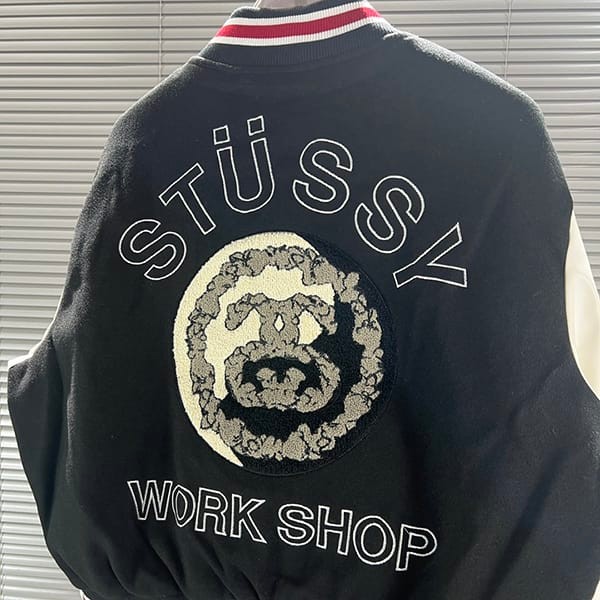 n級 おすすめStussy x デニム ティアーズ x アワー レガシー TTL バーシティ ジャケット 偽物 suw91416