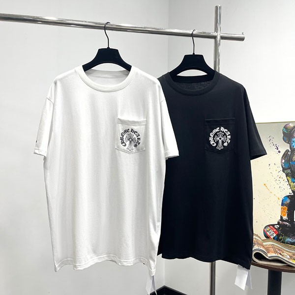 ☆クロムハーツ コピー☆ホースシュー ホワイトコットン Tシャツ Kuf14176