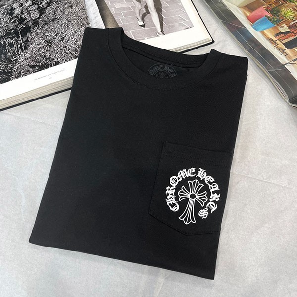 ☆クロムハーツ 偽物☆ホースシュー ホワイトコットン Tシャツ Kuw19874