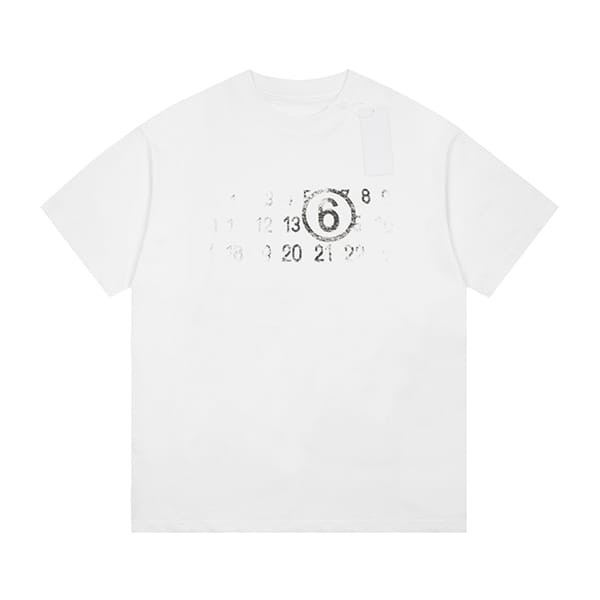 世界中で大人気♪MM6 メゾン マルジェラ ナンバリング ロゴ Tシャツ ベスト 偽物 2色 Mak27766