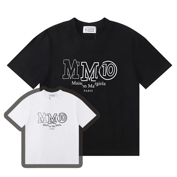 ★日本!!人気！MM6 メゾン マルジェラ スーパーコピー ナンバリング ロゴ Tシャツ 2色 Mae69112