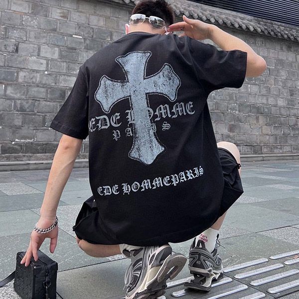 即発送 クロムハーツ ベースボール 半袖Tシャツ Kuu37211