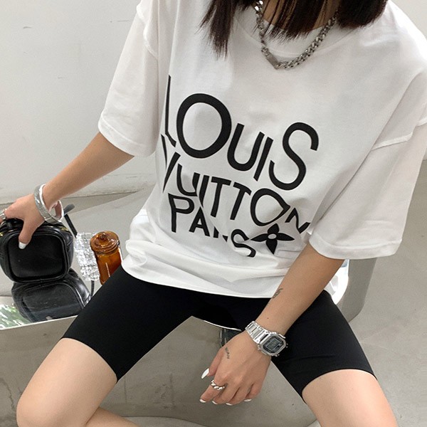 ルイヴィトン グラフィック クルーネック Tシャツ コピー vuk88009