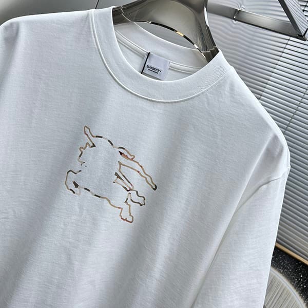 追跡付き 安いバーバリー チェック EKD コットン Tシャツ コピー Baa09134