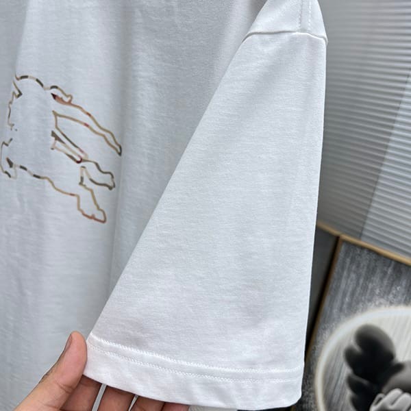 追跡付き 安いバーバリー チェック EKD コットン Tシャツ コピー Baa09134