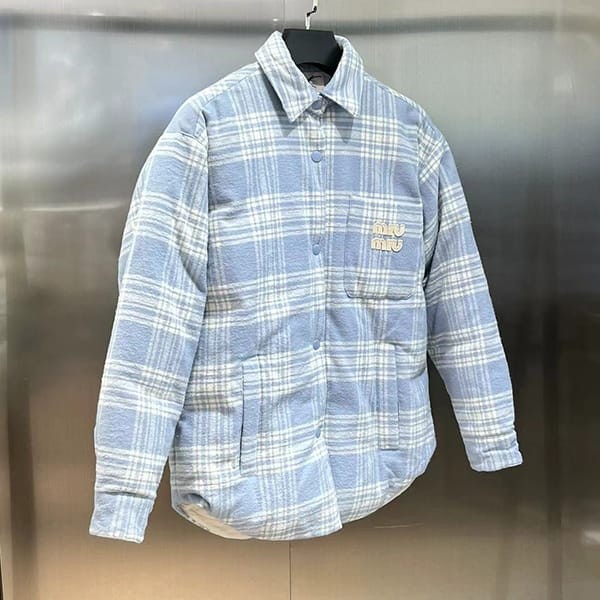 n級品 おすすめミュウミュウ コピー Plaid down プレイド ダウン シャツ myc29148