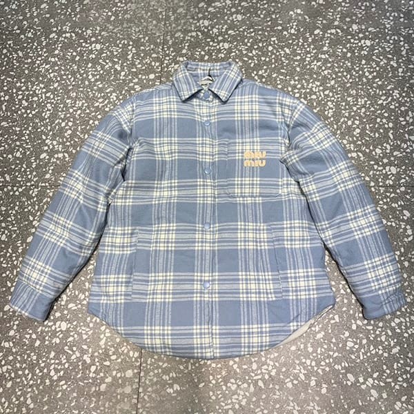 n級品 おすすめミュウミュウ コピー Plaid down プレイド ダウン シャツ myc29148