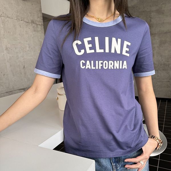 注目度抜群！セリーヌ カリフォルニア 70S Tシャツ 偽物 Cea92184