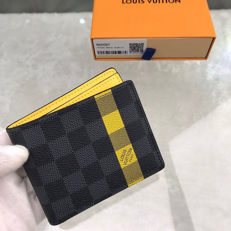 《大人気》​ルイヴィトン☆SLENDER WALLET スレンダー二つ折り財布 偽物☆送料込 vus07594