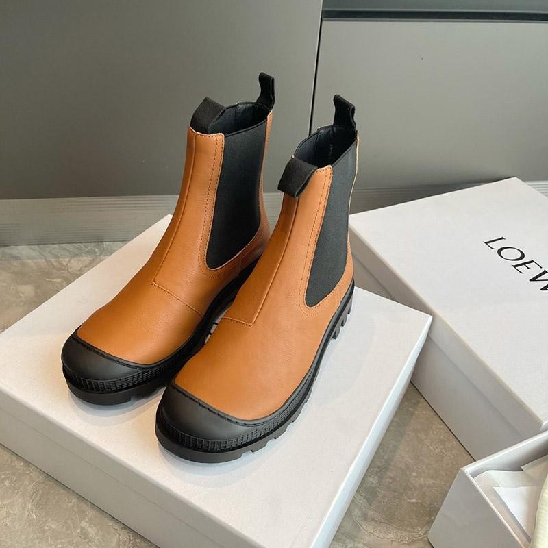 世界中で大人気♪ロエベ ブーツ 偽物 CHELSEA BOOT カーフ サイドゴアブーツ loh33544