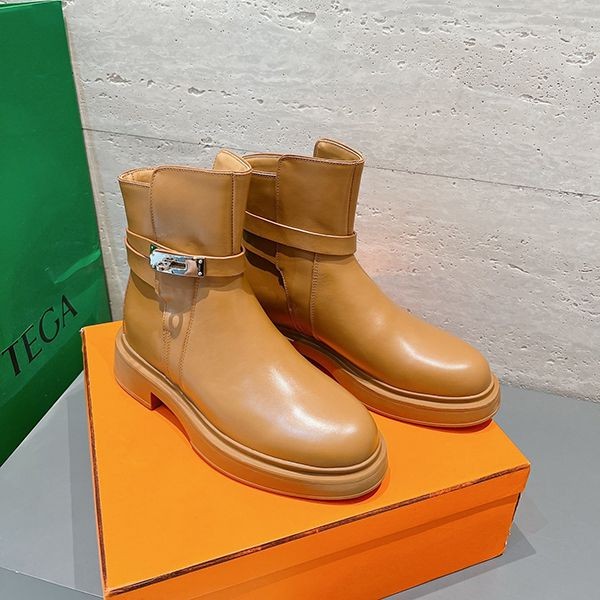 入手困難エルメス Bottines Veo ヴェオ 厚底 アンクルブーツ ブーティ 偽物 erw56215