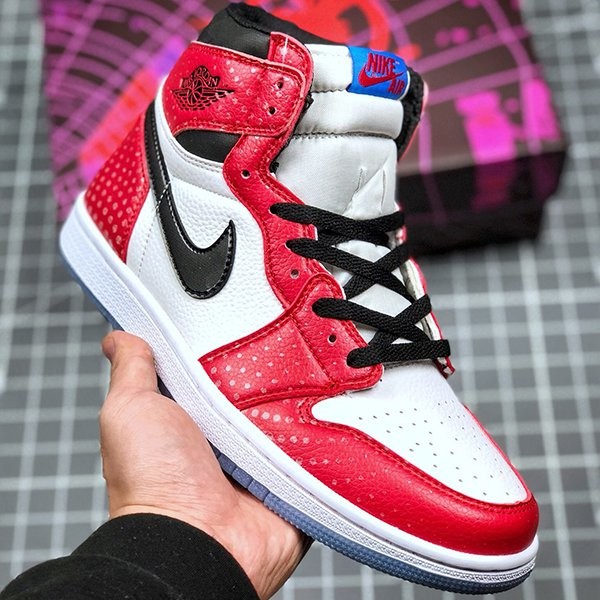 ナイキ エアジョーダン1 スパイダーマン 偽物 Air Jordan 1 High Spider-Man 555088-602