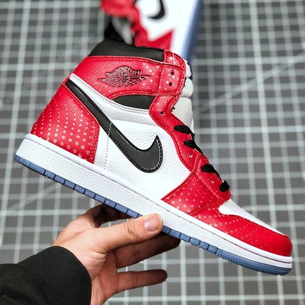 ナイキ エアジョーダン1 スパイダーマン 偽物 Air Jordan 1 High Spider-Man 555088-602