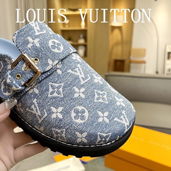 未入荷ルイヴィトン コピー モノグラムデニム★LV コージーフラットシューズ 1AB3P8