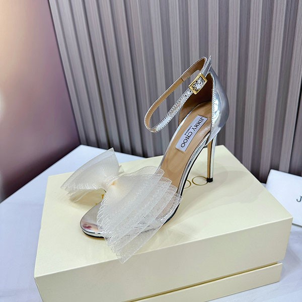 希少 【ジミーチュウ 偽物】Averly 100 bow-detailed satin pumps jiy36757