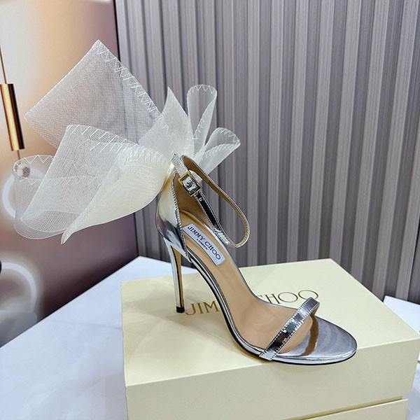 希少 【ジミーチュウ 偽物】Averly 100 bow-detailed satin pumps jiy36757