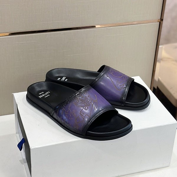 ベルルッティ エギオ サンダル コピー Stamp Leather Sandal bej44198