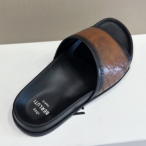 ベルルッティ エギオ サンダル コピー Stamp Leather Sandal bee53733