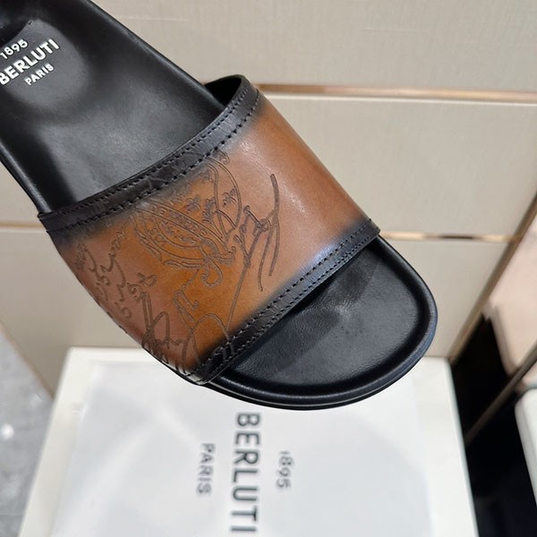 ベルルッティ エギオ サンダル コピー Stamp Leather Sandal bee53733